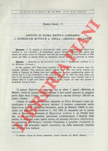 Appunti di flora esotica lombarda. I. Hypericum mutilum L. nella …