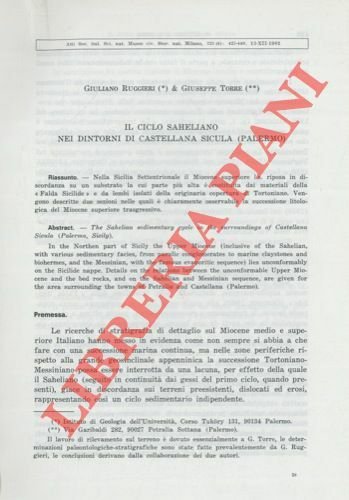 Il ciclo saheliano nei dintorni di Castellana Sicula (Palermo).