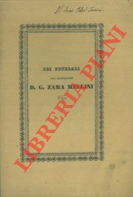 In occasione dei solenni funerali del Chiarissimo Professore D. Giuseppe …
