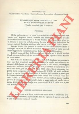 Le Oasi dell'Associazione Italiana per il World Wildlife Fund.