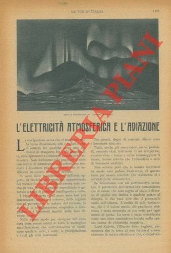 L'elettricità atmosferica e l'aviazione.