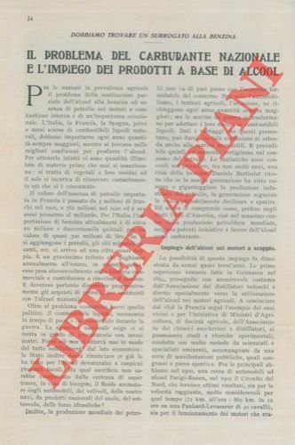 Il problema del carburante nazionale, impiego dei prodotti a base … | Immagine principale