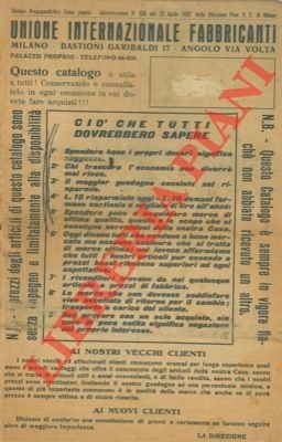 Catalogo vestiti, biancheria, scarpe, ecc. | Immagine principale