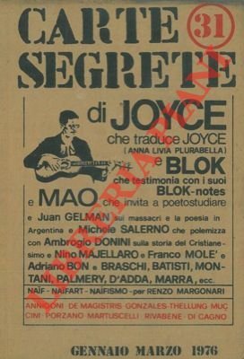 Carte segrete di Joyce e Blok e Mao. N. 31.