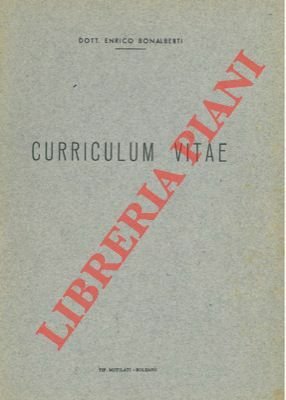 Curriculum vitae.