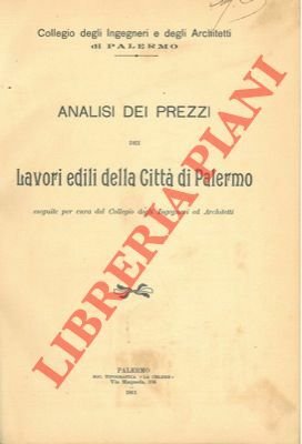 Analisi dei prezzi dei lavori edili della città di Palermo.