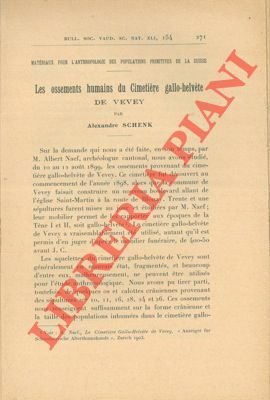 Les ossements humains du cimetière gallo-helvète de Vevey.