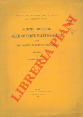 Notizie storiche delle scoperte paletnologiche fatte nel comune di Breonio-Veronese.