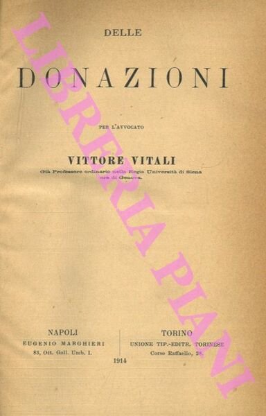 Delle donazioni.