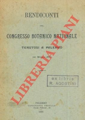 Rendiconti del congresso botanico nazionale tenutosi a Palermo nel maggio 1902.