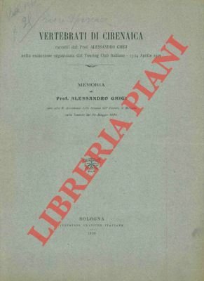 Vertebrati di Cirenaica.