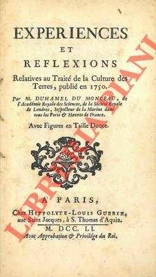 Experiences et reflections relatives au traité de la culture des …