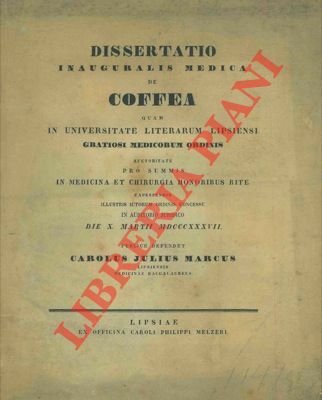 Dissertatio inauguralis medica, de coffea, .