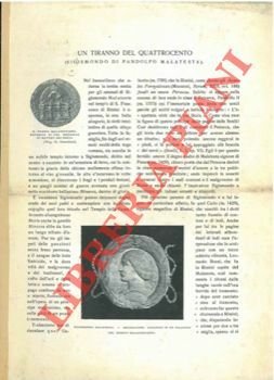 Un tiranno del Quattrocento (Sigismondo di Pandolfo Malatesta) | Immagine principale