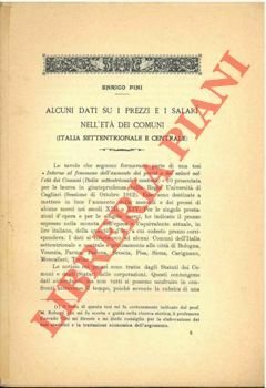 Alcuni dati sui prezzi e i salari nell'età dei comuni … | Immagine principale