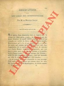 Observations sur les ailes des hymenoptères.