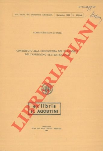 Contributo alla conoscenza delle faggete dell'Appennino settentrionale.