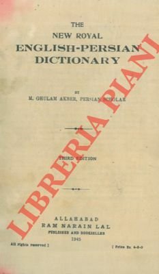 The new royal english-persian dictionary.