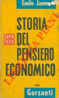 Storia del pensiero economico.