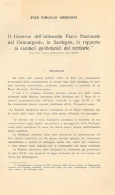 Il governo dell'istituendo Parco Nazionale del Gennargentu, in Sardegna, in … | Immagine principale