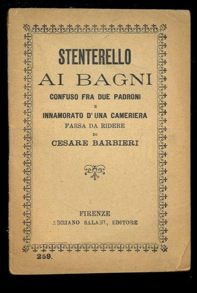 Stenterello ai bagni confuso fra due padroni e innamorato d'una …