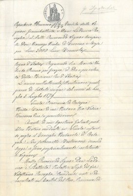 Compera di tre appezzamenti di terreno con casa posti nel …