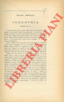 Diploma imperiale d'industria (Monteu da Po).