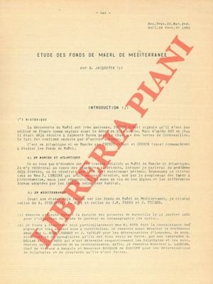 Etude des fonds de Maerl de Mediterranée.