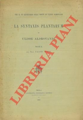 La "Syntaxis plantarum" di Ulisse Aldrovandi.