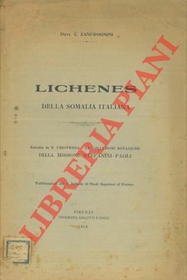 Lichenes della Somalia Italiana.