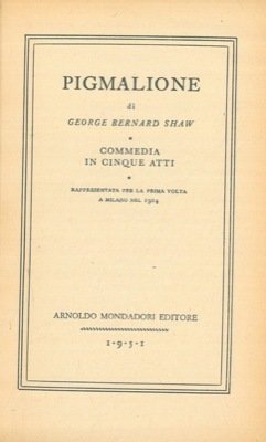 Pigmalione.