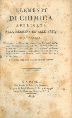 Elementi di chimica applicata alla medicina ed alle arti.