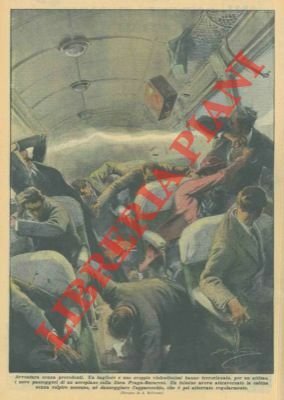 Fulmine attraversa la cabina di un aeroplano sul quale si …