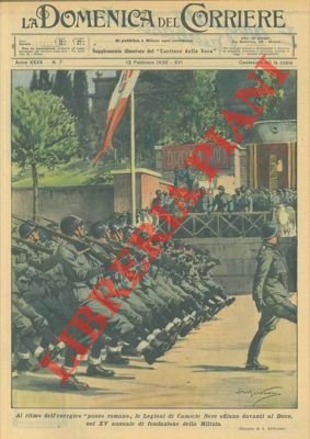 Il Duce alla sfilata delle Camicie Nere.