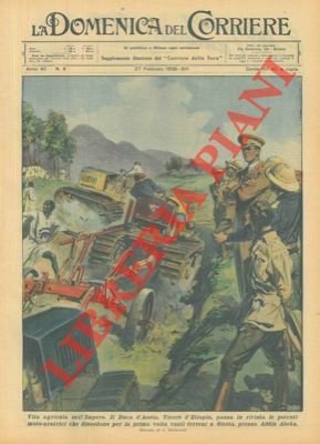 Il Duca d'Aosta, Viceré d'Etiopia, passa in rivisita le potenti …