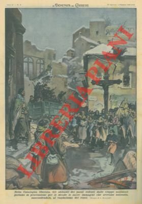 Gli abitanti dei paesi redenti dalle truppe nazionali portano in …