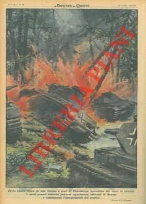 In una foresta a nord di Pietroburgo, incendiata dai russi …