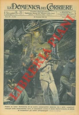 Nell'interno di un nostro sommergibile immerso, il comandante scruta le …