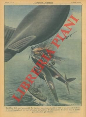 Un bimotore americano si getta a tuffo su un piroscafo …