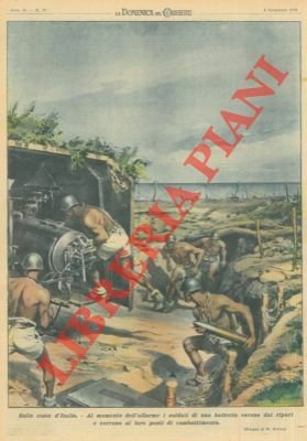 Al momento dell'allarme i soldati di una batteria escono dai …