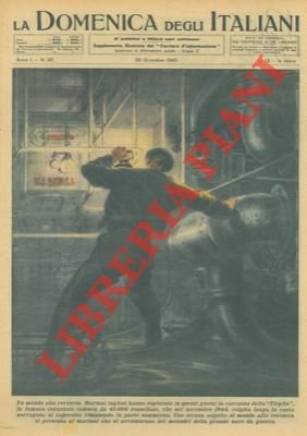 Ai marinai inglesi che esplorano la carcassa della corazzata tedesca …