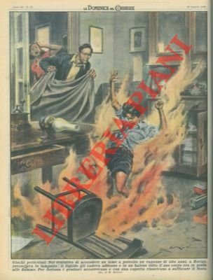 Bambino avvolto dalle fiamme a causa del liquido di un …