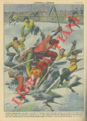 Durante un incontro di hockey sullo specchio gelato di un'ansa …