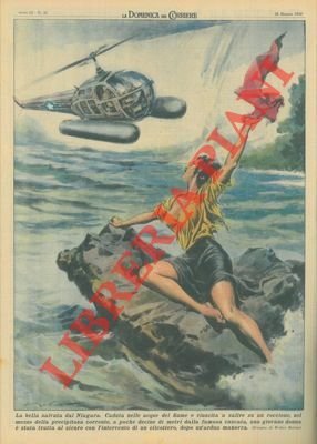 Giovane cadute nelle acque del Niagara, poco prima della cascata, …