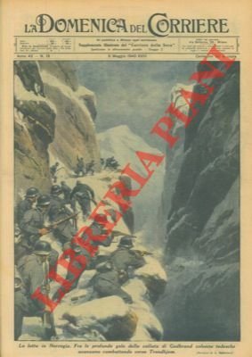 Fra le profonde gole della vallata di Gudbrand colonne tedesche avanzano combattendo verso Trondhjem.