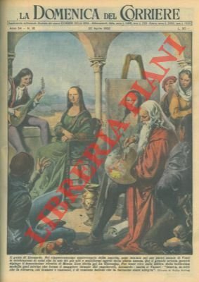 Leonardo da Vinci mentre dipinge il famosissimo ritratto di Monna …