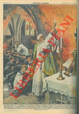 Parroco sorpreso da un violentissimo incendio mentre celebrava la messa, …