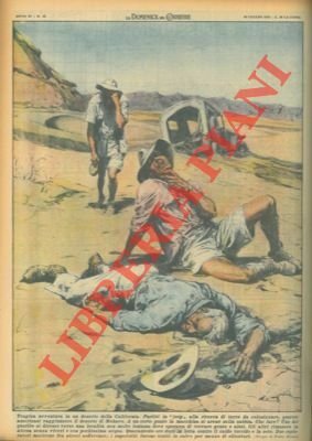 Quattro americani raggiungono il deserto di Mohave. Due di loro perdono la vita; superstiti tratti in salvo da un elicottero.