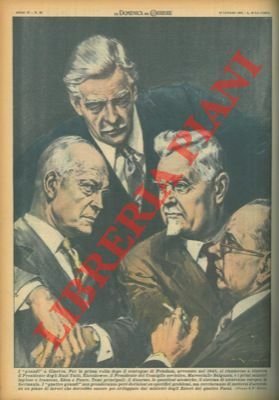 Il Presidente del Consiglio sovietico e i primi ministri inglese e francese riuniti a Ginevra.
