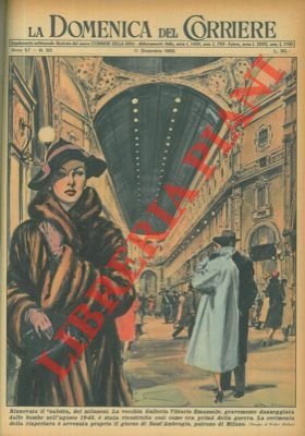 La vecchia Galleria Vittorio Emanuele a Milano, gravemente danneggiata dalle …
